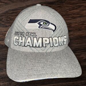 Seahawks Super Bowl XLVIII Champions Hat Cap Adjustable Strapback New Era 9Forty
